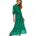 Rochie Lunga Verde Cu Cordon Top Secret SSU3118